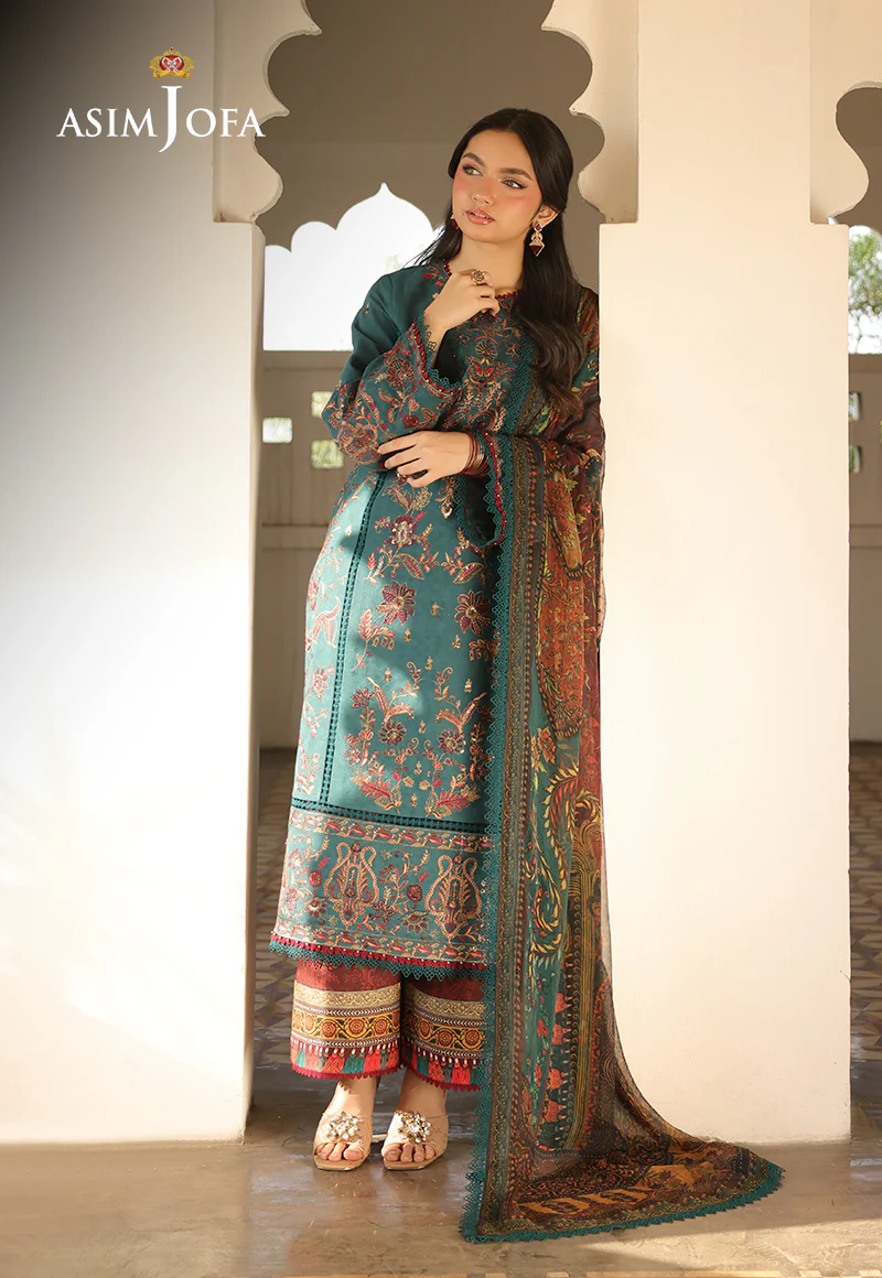AJUBU-03 Embroidered Jacquard 3 Pcs - Image 9