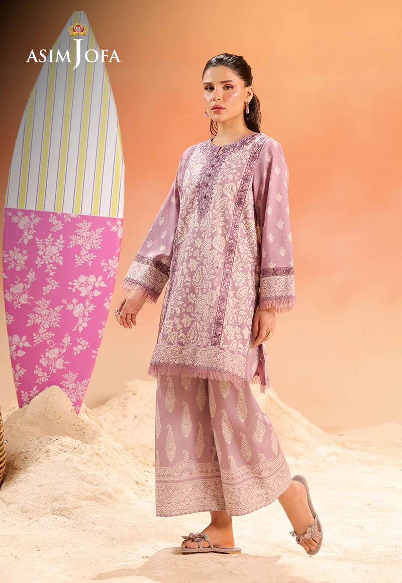 AJUBU-10 Printed Embroidered Lawn 2 Pcs - Image 4