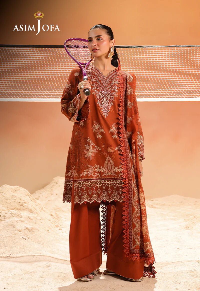 AJUBU-16 Printed Embroidered Lawn 2 Pcs - Image 12