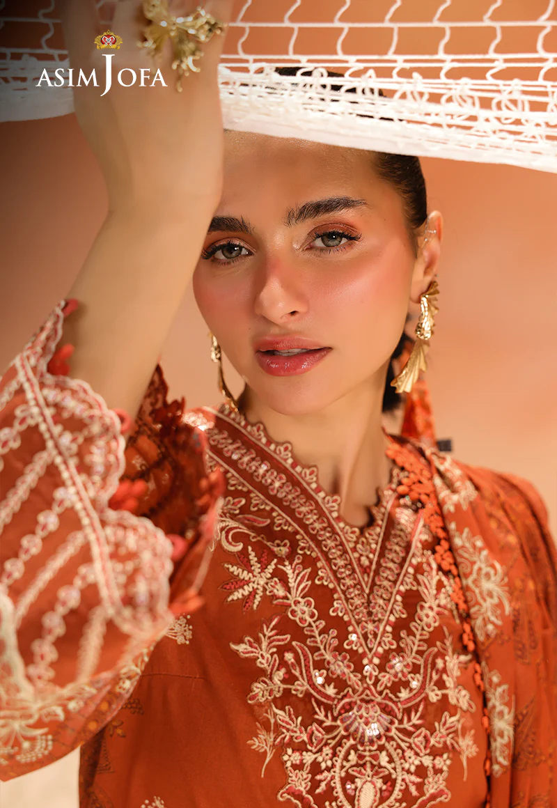 AJUBU-16 Printed Embroidered Lawn 2 Pcs - Image 5