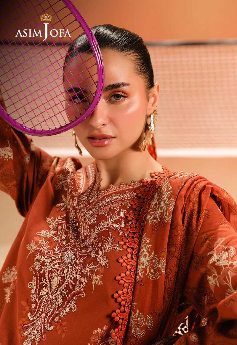 AJUBU-16 Printed Embroidered Lawn 2 Pcs - Image 8