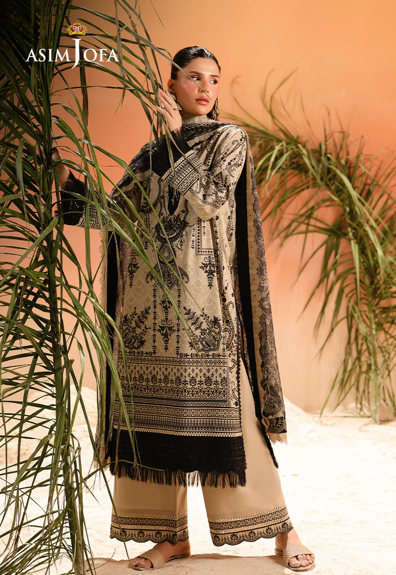 AJUBU-18 Printed Embroidered Lawn 2 Pcs - Image 10