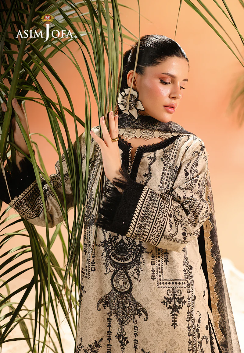 AJUBU-18 Printed Embroidered Lawn 2 Pcs - Image 3