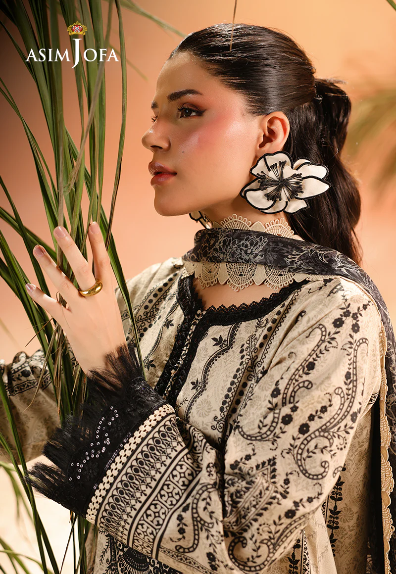AJUBU-18 Printed Embroidered Lawn 2 Pcs - Image 4