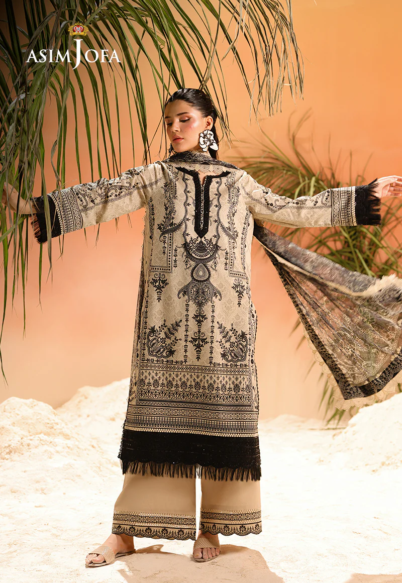 AJUBU-18 Printed Embroidered Lawn 2 Pcs - Image 7