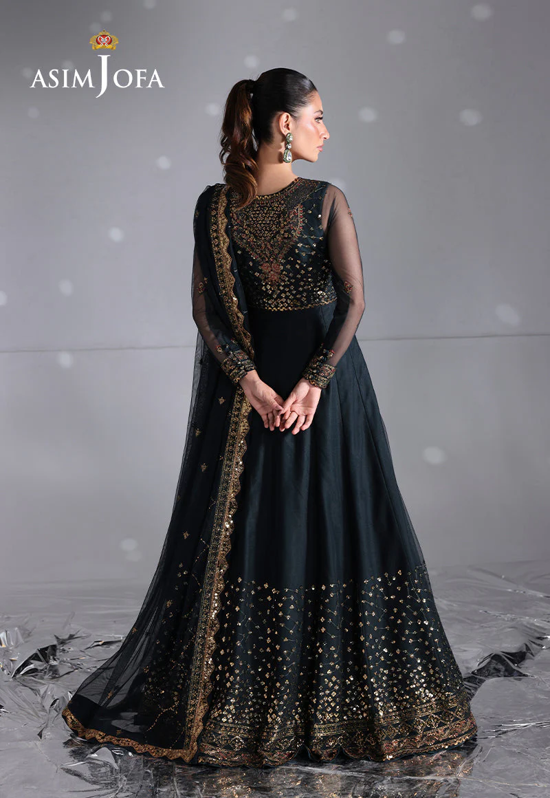 AJUEVD-16 EMBROIDERED NET Stitched 3 PCS - Image 2