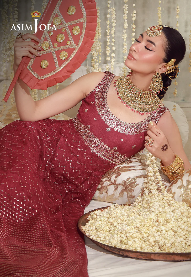 AJULFE-01 Embroidered Poly Net Unstitched 3 Pcs - Image 5
