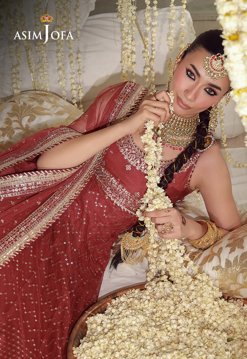 AJULFE-01 Embroidered Poly Net Unstitched 3 Pcs - Image 8