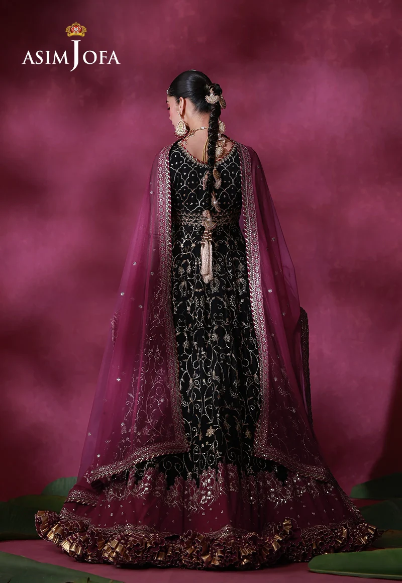 AJULFI-01 Embroidered Net Unstitched 2 Pcs - Image 4