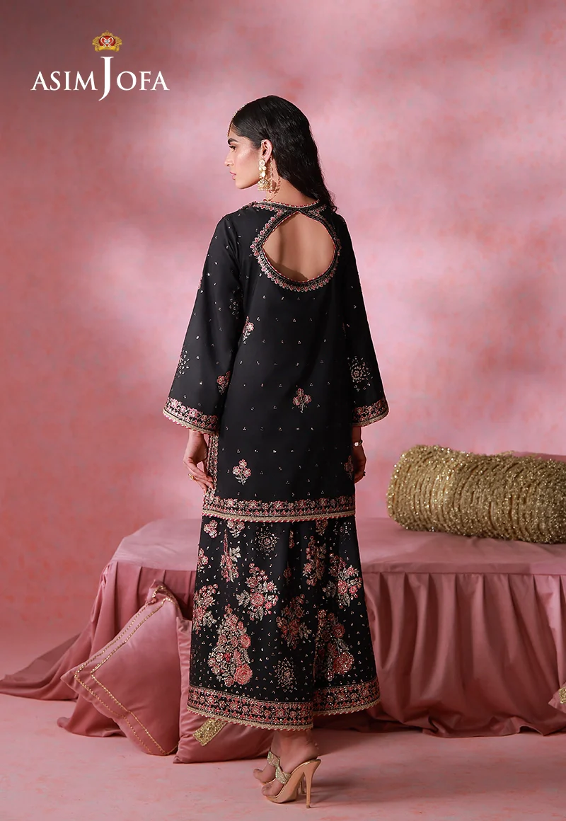 AJULFID-07 Embroidered Silk Stitched 2 Pcs - Image 3