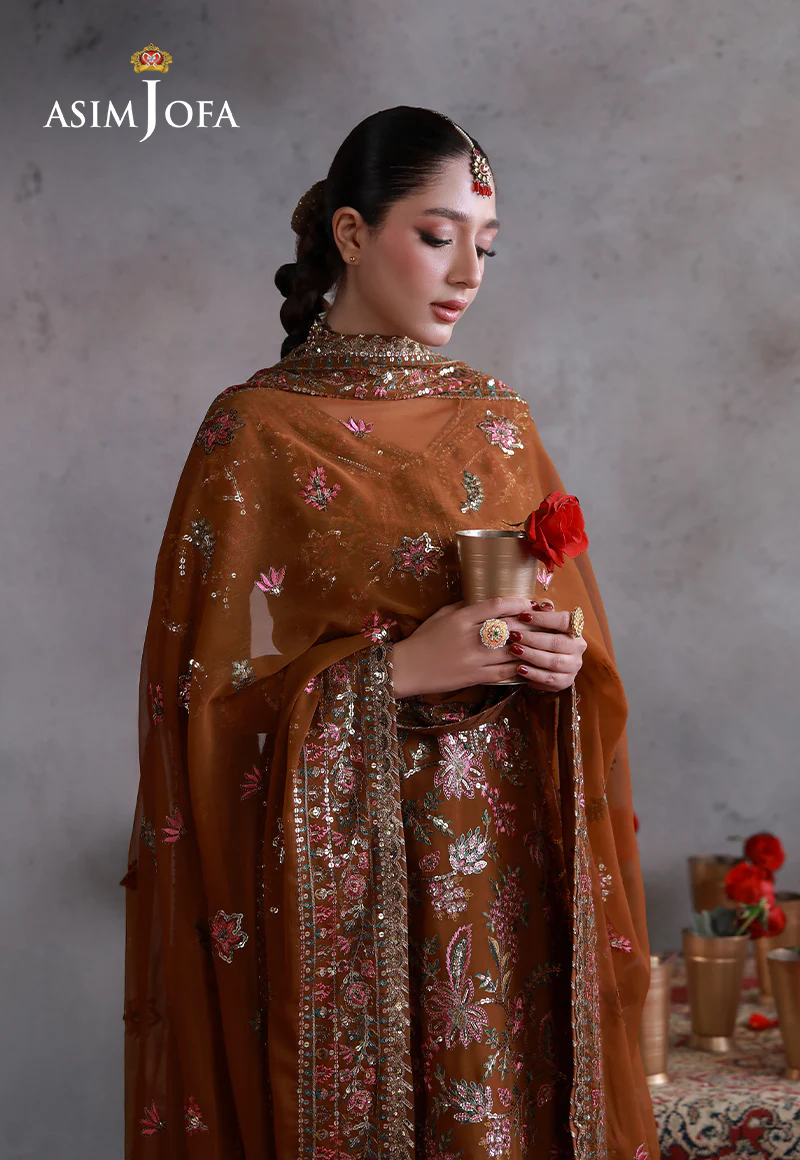 AJULN-03 Embroidered Chiffon Unstitched 3 Pcs - Image 7