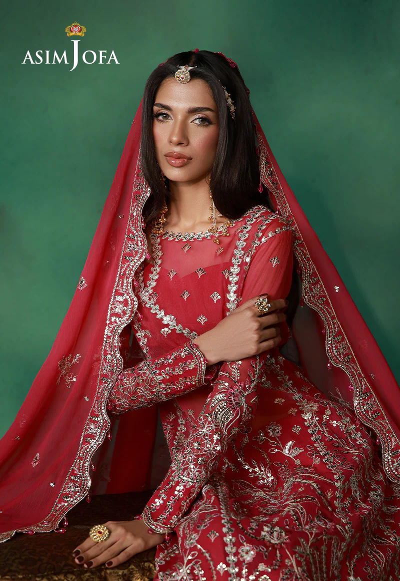 AJULN-01 Embroidered Chiffon Unstitched 3 Pcs - Image 7