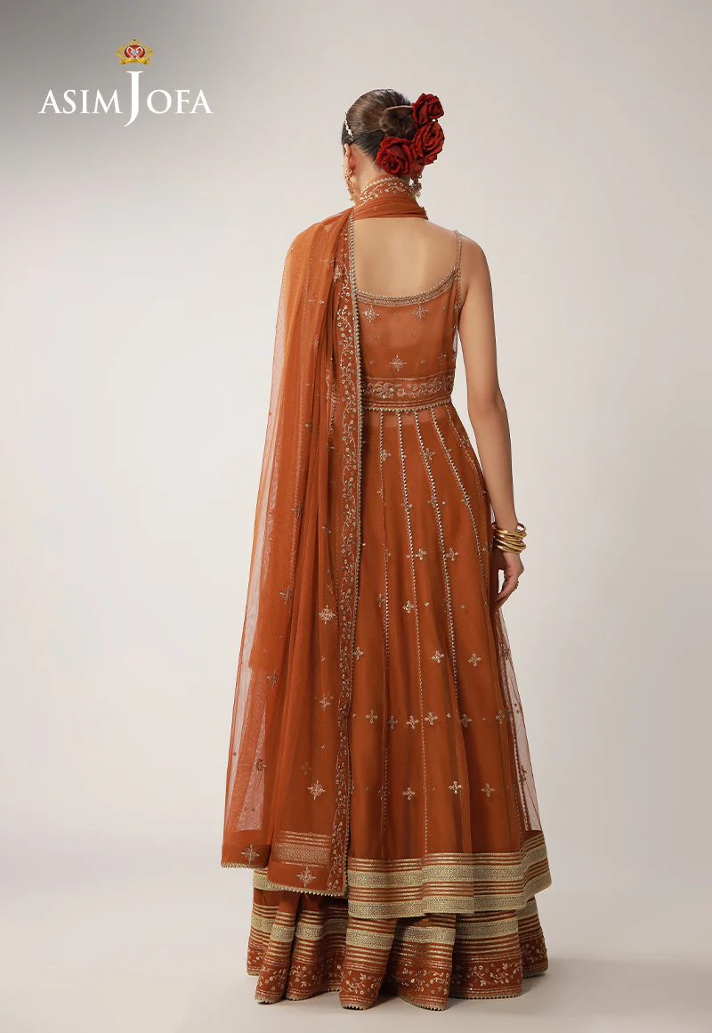AJULO-01 Embroidered Net Unstitched 3 Pcs - Image 6
