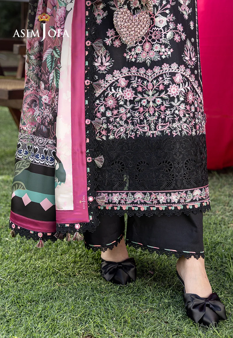 AJULW-05 Embroidered Lawn Unstitched 3 Pcs - Image 7
