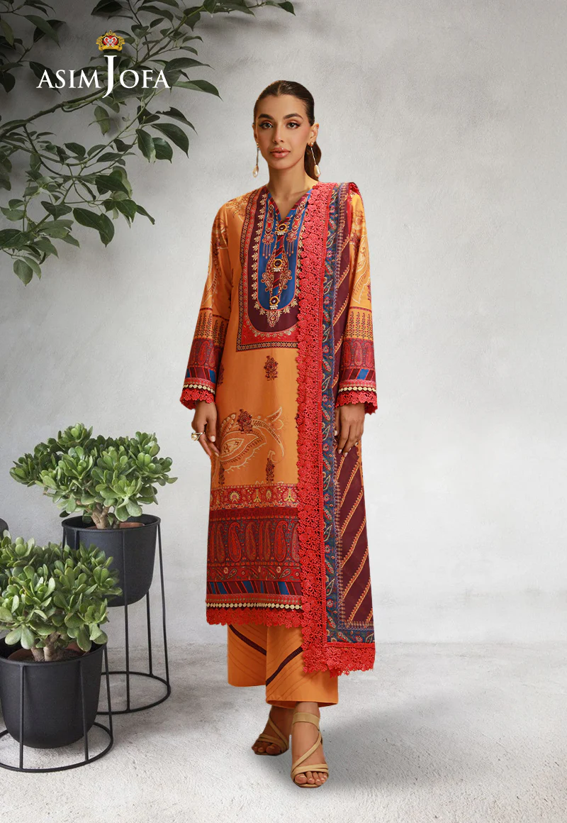 Ajso-30 Unstitched Dupatta 1 Pc Dupatta