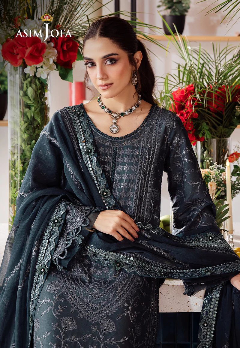 AJUR-01 EMBROIDERED LAWN 3 PCS - Image 6