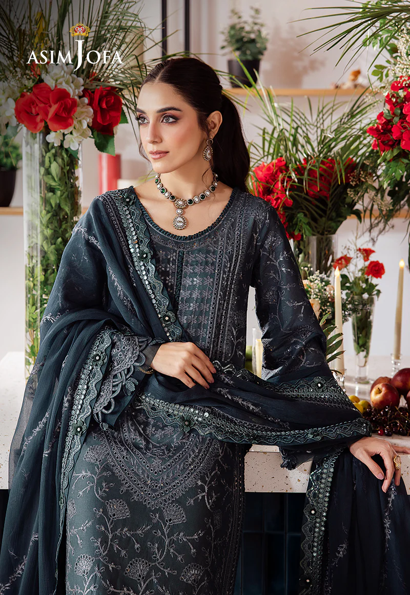 AJUR-01 EMBROIDERED LAWN 3 PCS - Image 7
