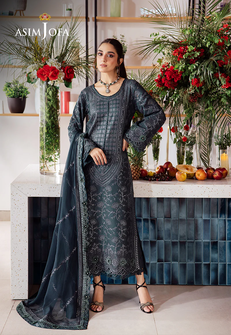AJUR-01 EMBROIDERED LAWN 3 PCS - Image 8