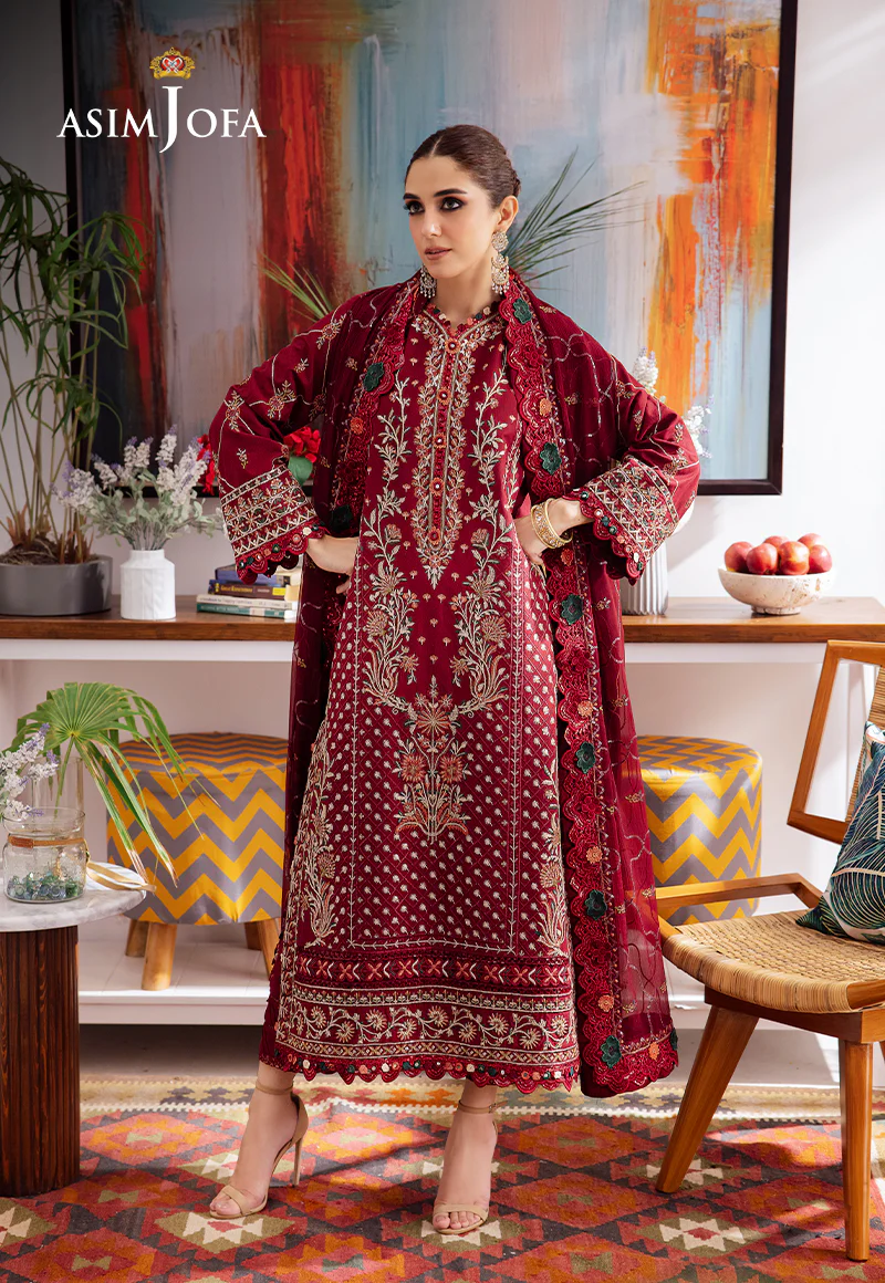 AJUR-04 EMBROIDERED LAWN 3 PCS - Image 7