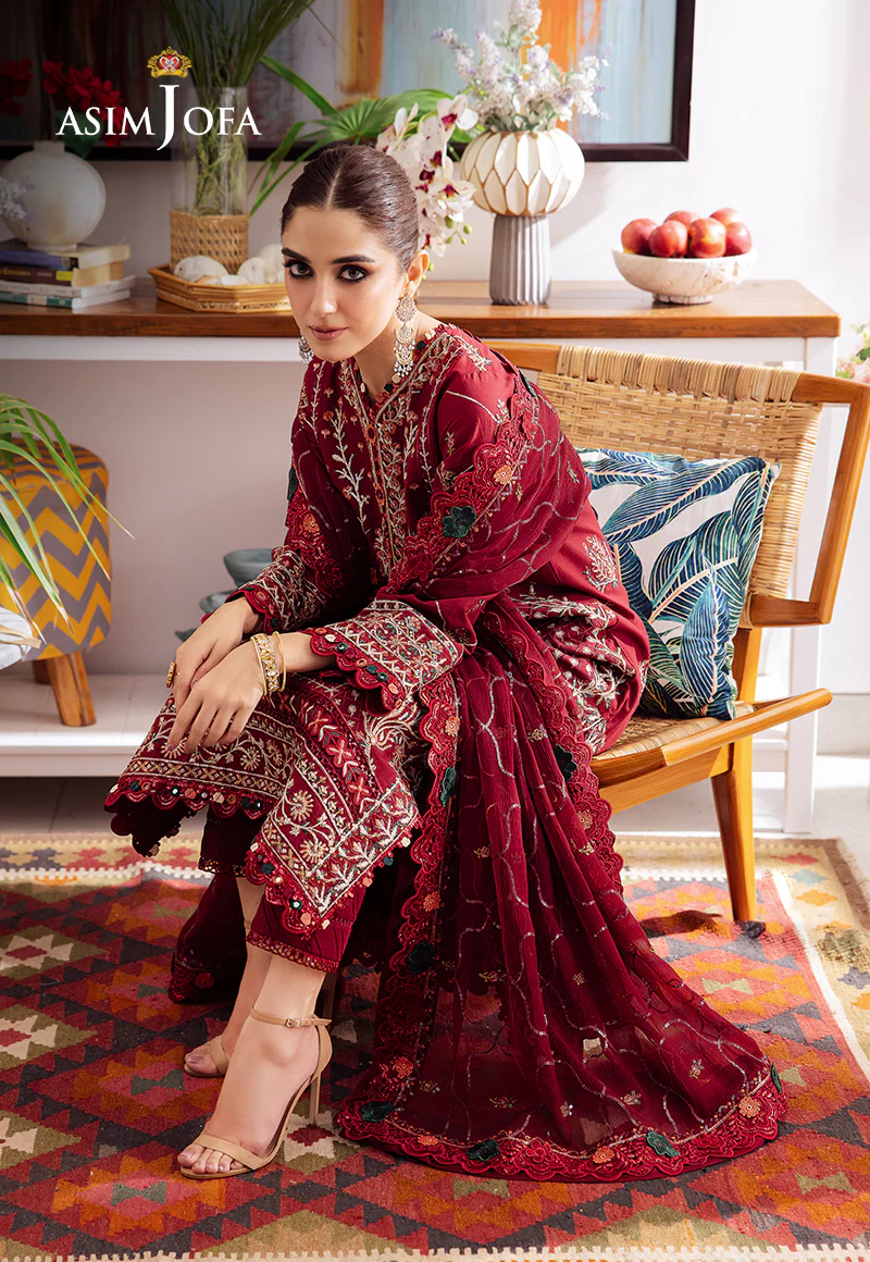 AJUR-04 EMBROIDERED LAWN 3 PCS - Image 9