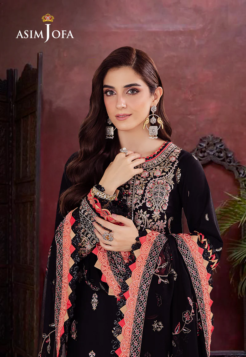 AJUR-08 EMBROIDERED LAWN 3 PCS - Image 3