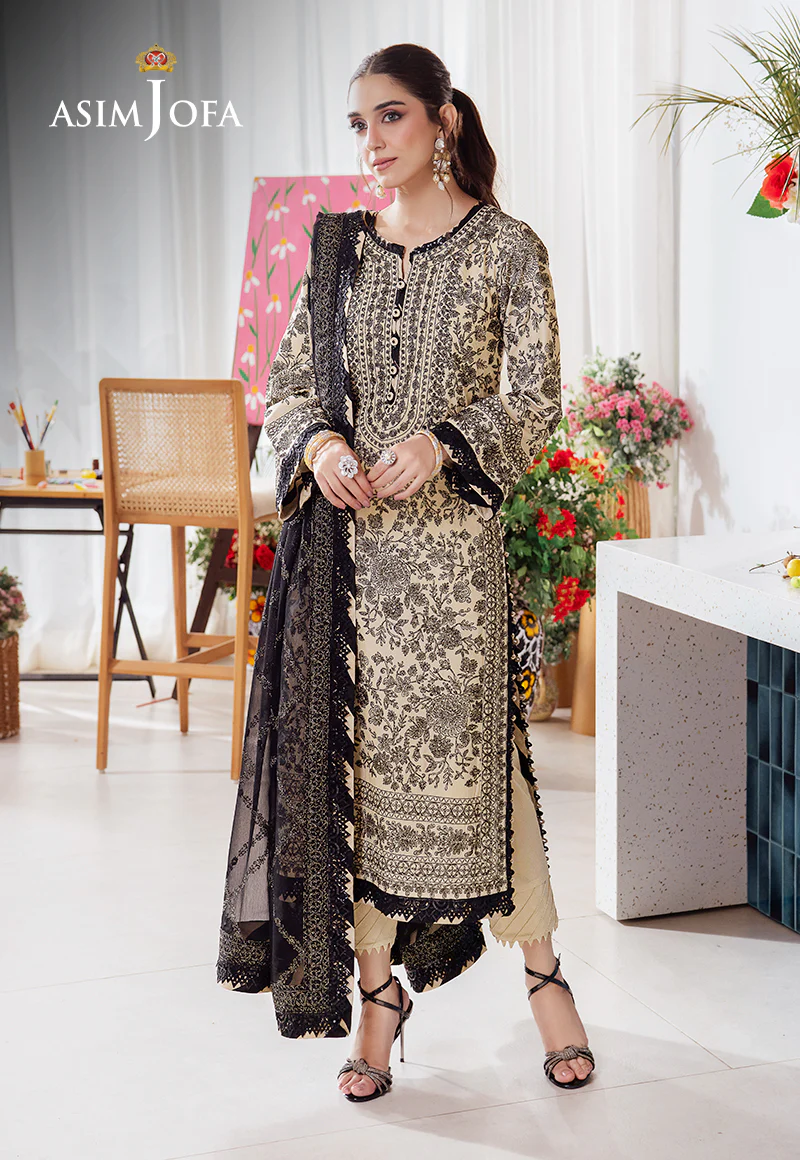 AJUR-09 EMBROIDERED LAWN 3 PCS - Image 10