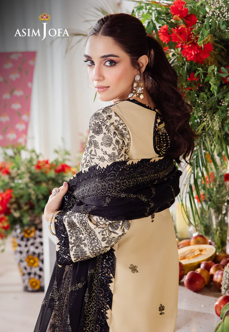 AJUR-09 EMBROIDERED LAWN 3 PCS - Image 3