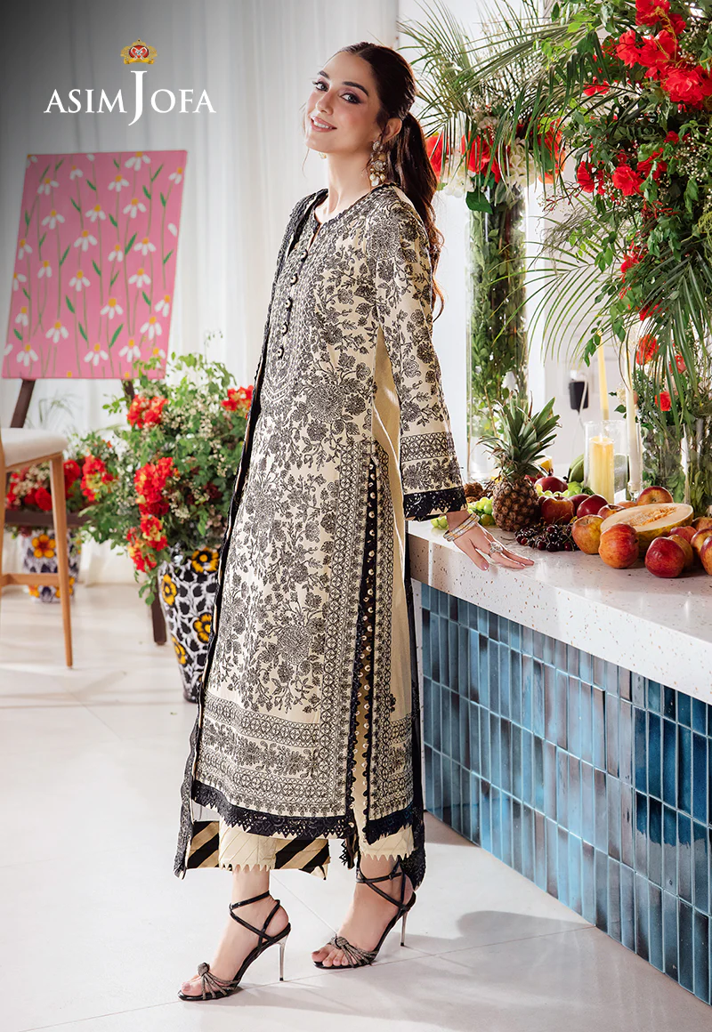 AJUR-09 EMBROIDERED LAWN 3 PCS - Image 4