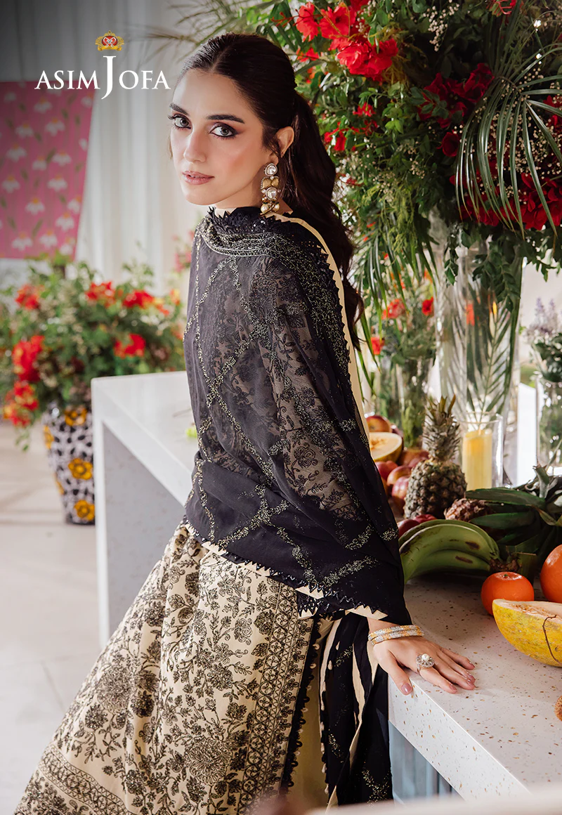 AJUR-09 EMBROIDERED LAWN 3 PCS - Image 9