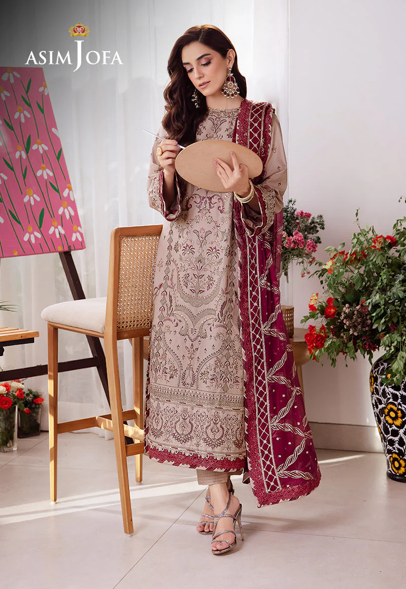AJURD-10 EMBROIDERED LAWN STITCHED 3 PCS