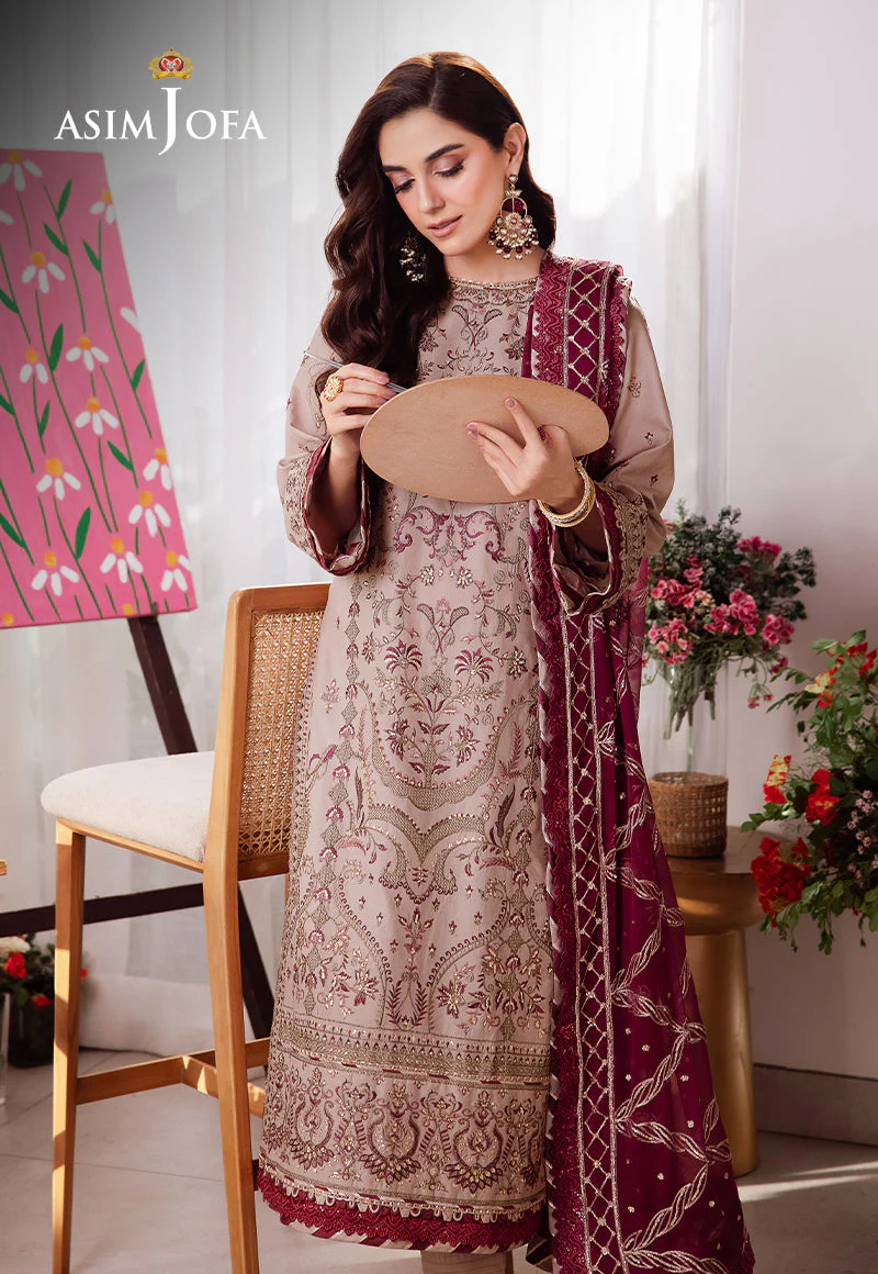 AJURD-10 EMBROIDERED LAWN STITCHED 3 PCS - Image 4