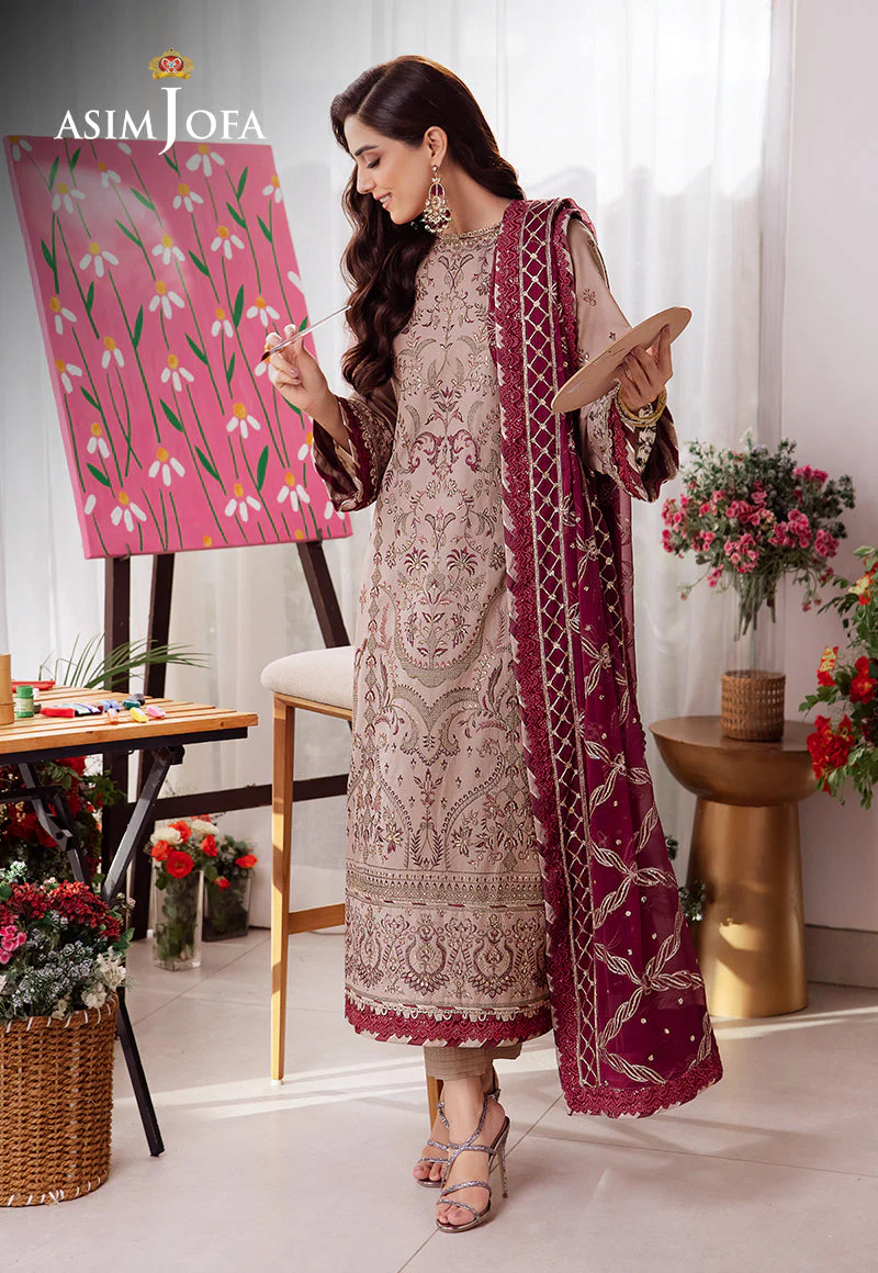 AJURD-10 EMBROIDERED LAWN STITCHED 3 PCS - Image 8