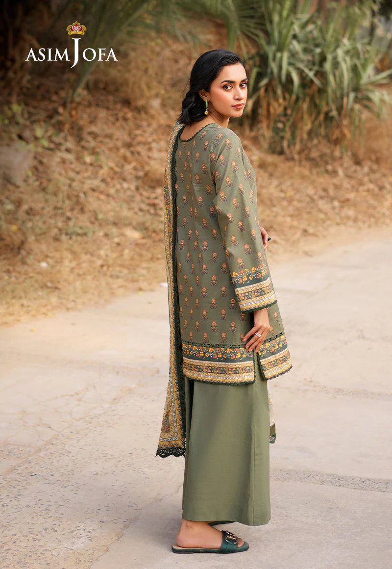 AJUUB-15 Printed Lawn 3 Pcs - Image 2