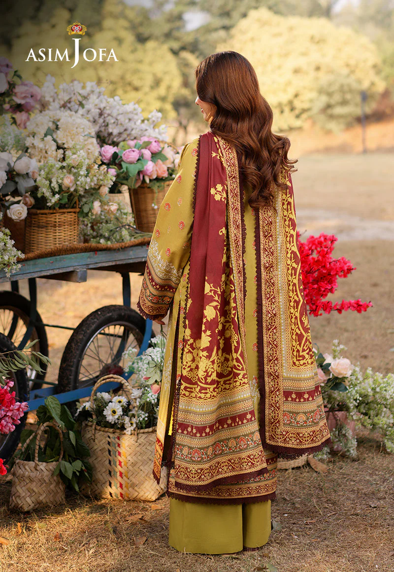 AJUUBD-02 Printed Lawn Stitched 3 Pcs - Image 7