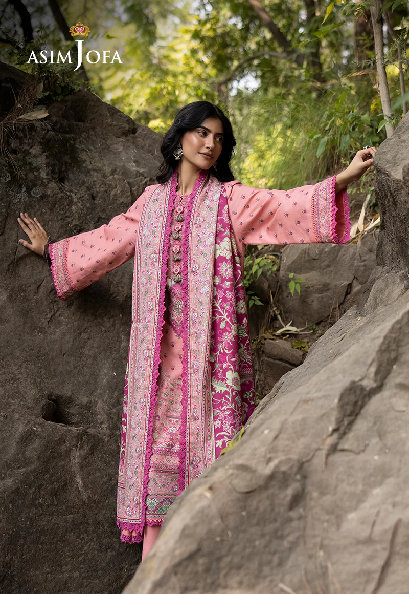 AJUW-41 PRINTED KHADDAR 3 Pcs - Image 3