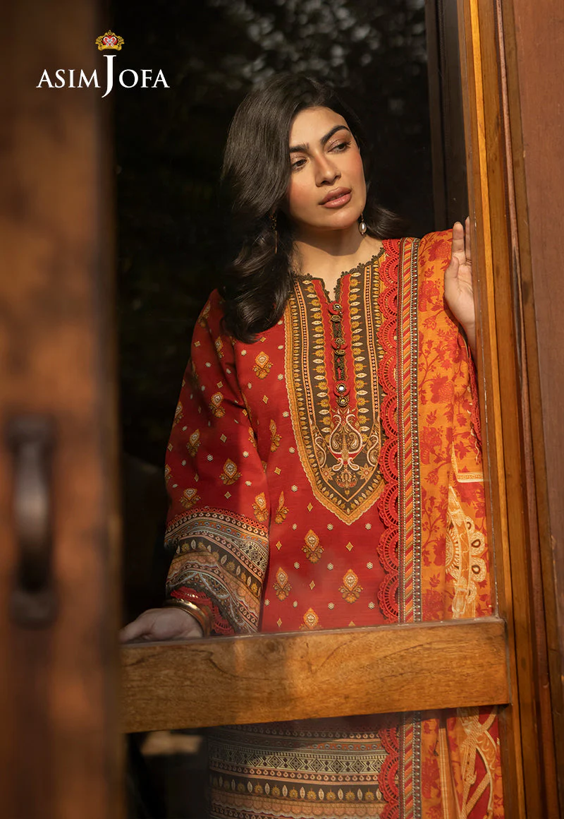 AJUWD-47 PRINTED KHADDAR 3 Pcs - Image 7