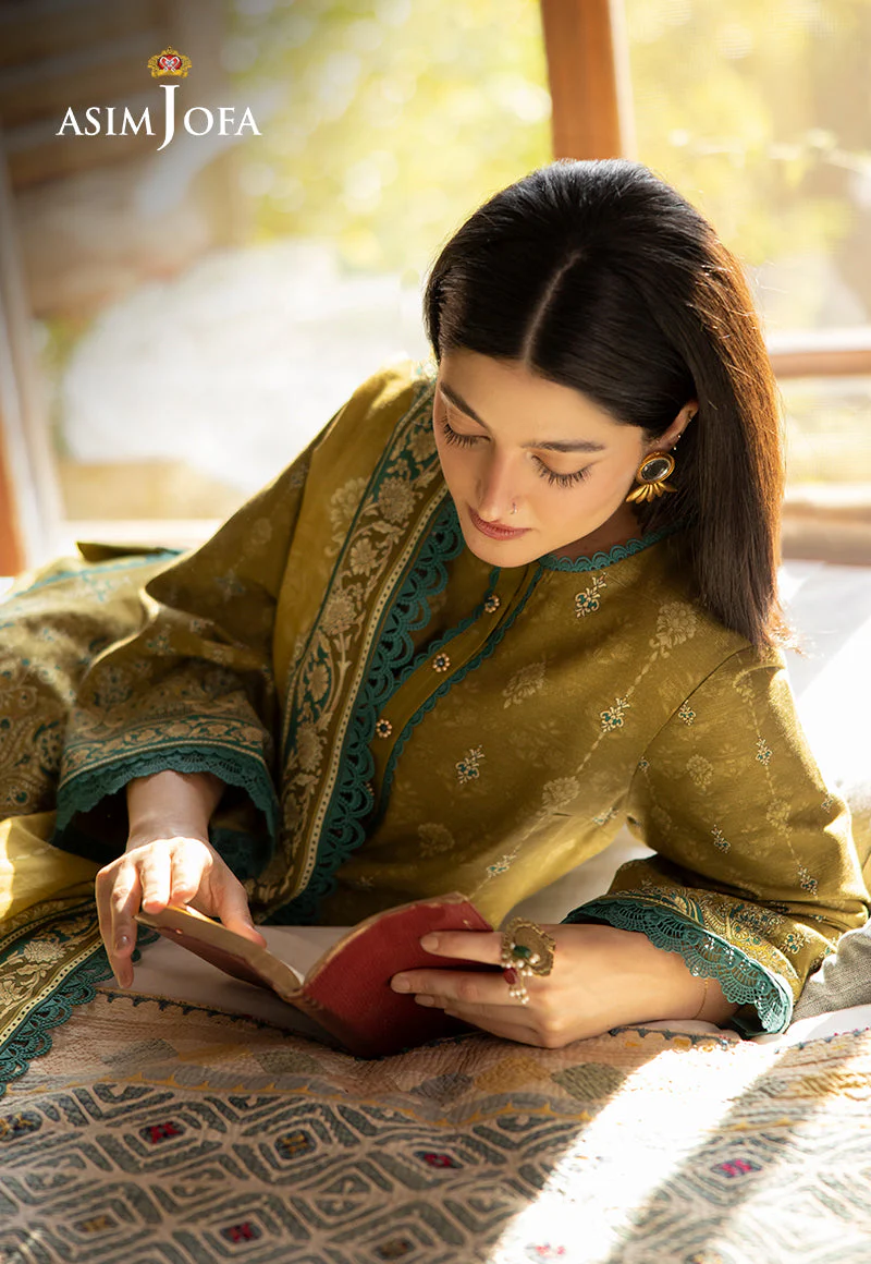 AJUWD-49 PRINTED KHADDAR 3 Pcs - Image 5