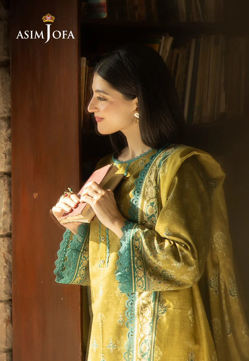AJUWD-49 PRINTED KHADDAR 3 Pcs - Image 6