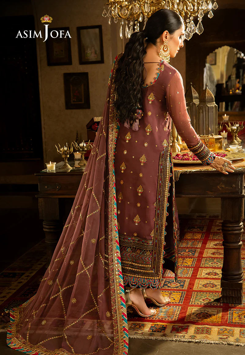 AJVF-02 EMBROIDERED CHIFFON 3 PCS - Image 2