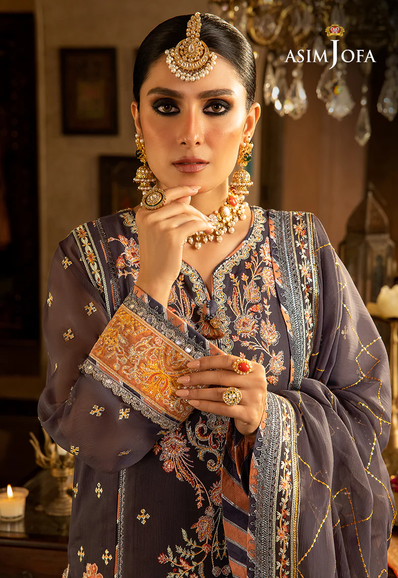 AJVF-04 EMBROIDERED CHIFFON 3 PCS - Image 10