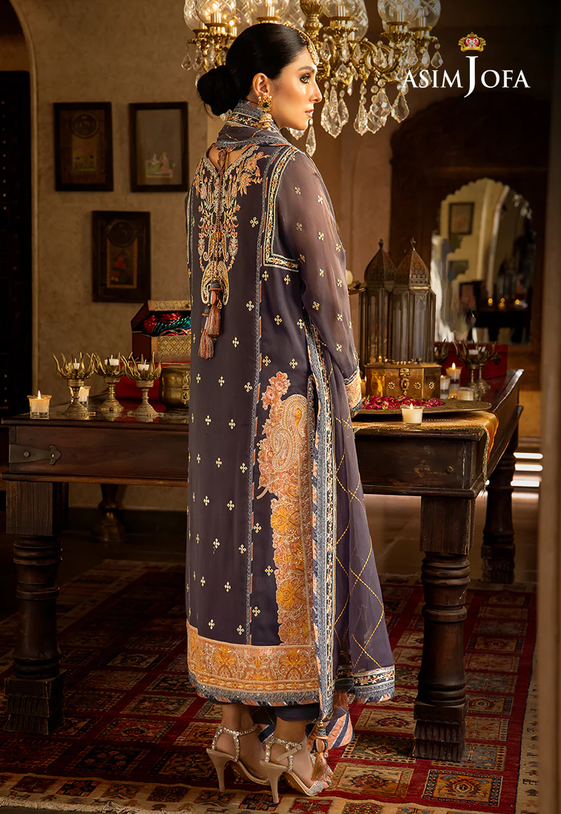 AJVF-04 EMBROIDERED CHIFFON 3 PCS - Image 2