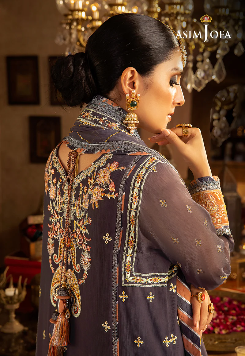 AJVF-04 EMBROIDERED CHIFFON 3 PCS - Image 6