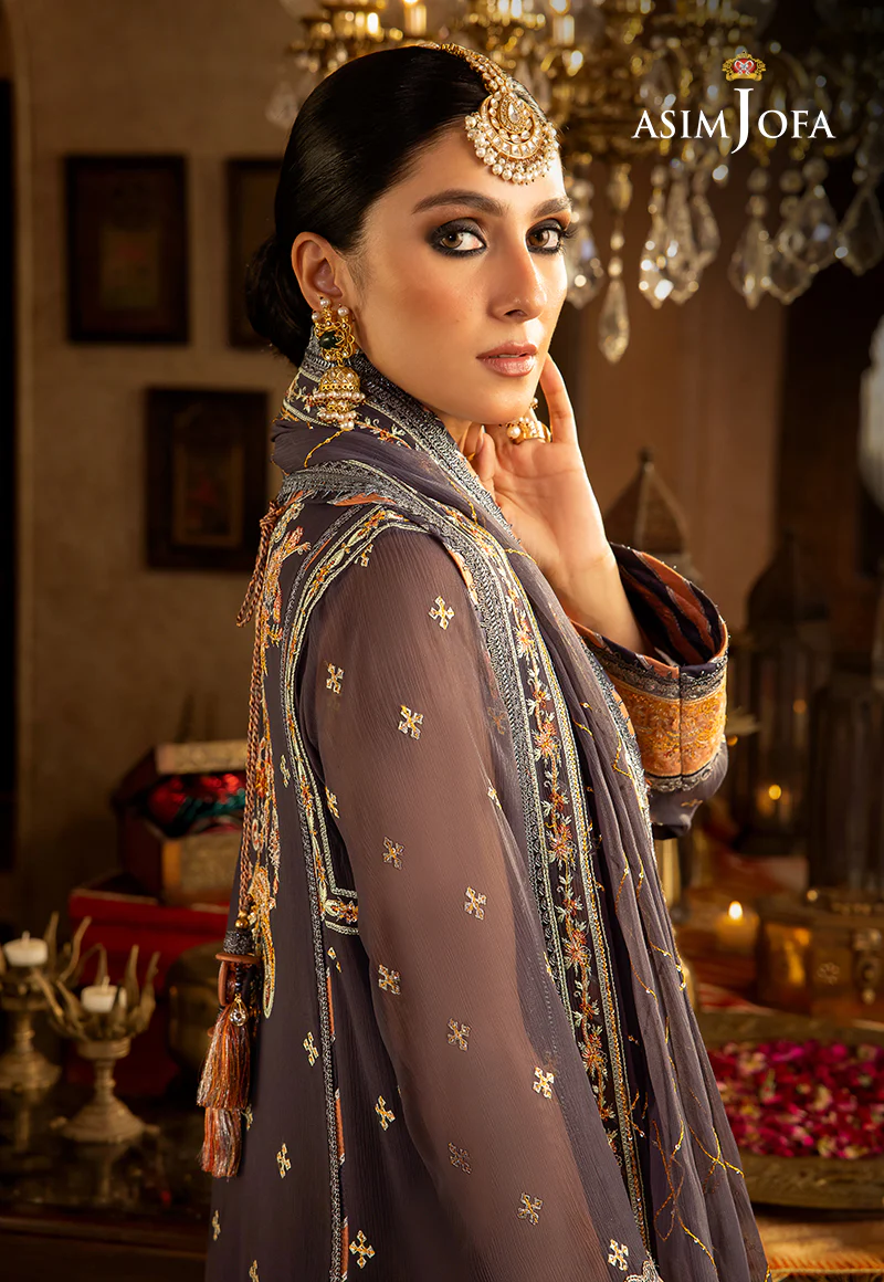 AJVF-04 EMBROIDERED CHIFFON 3 PCS - Image 7