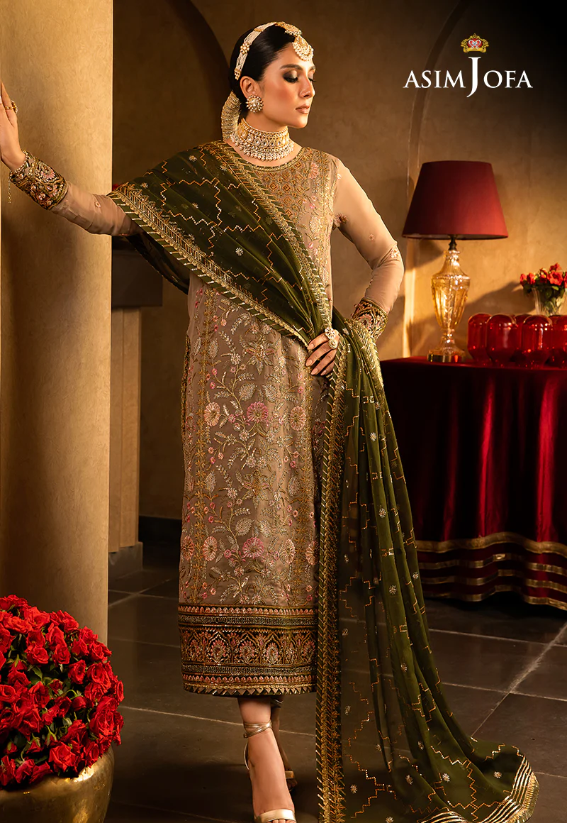 AJVF-05 EMBROIDERED CHIFFON 3 PCS - Image 8