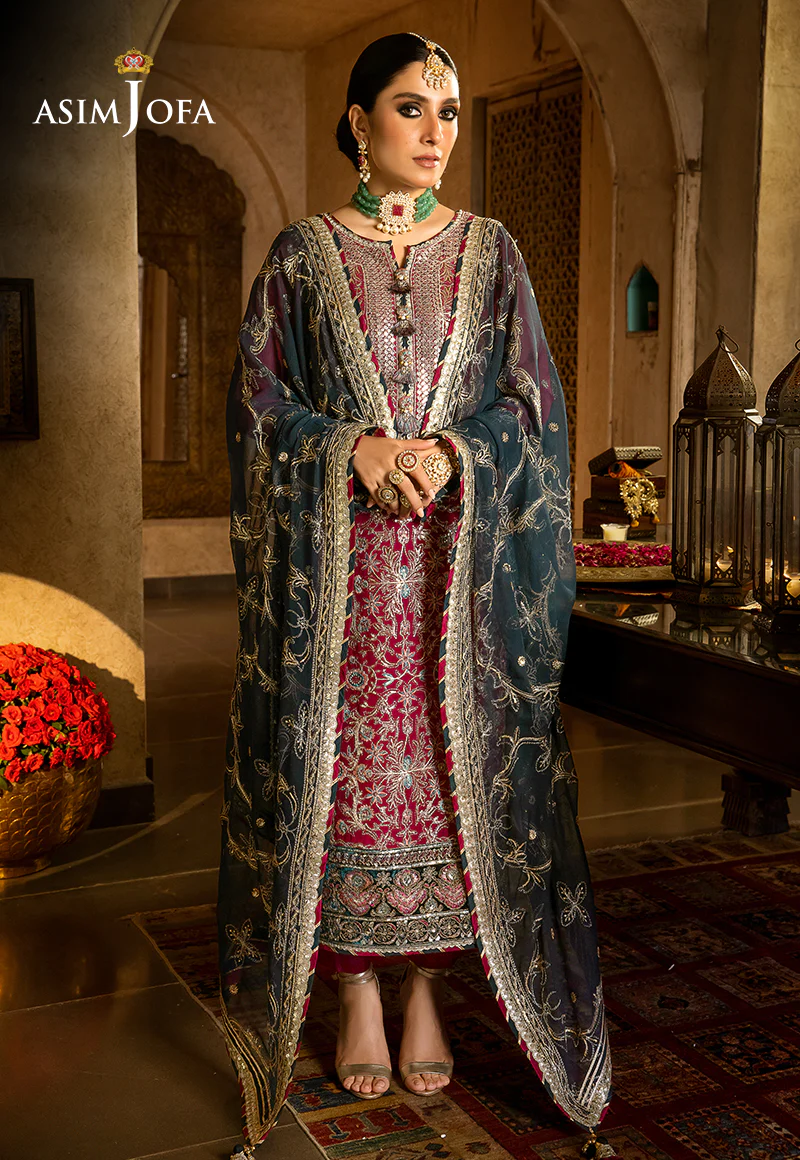 AJVF-06 EMBROIDERED CHIFFON 3 PCS - Image 7