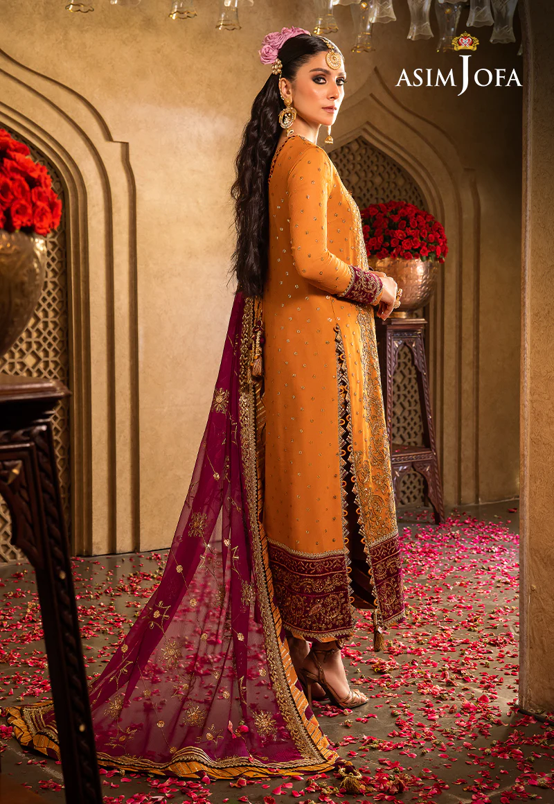 AJVF-07 EMBROIDERED CHIFFON 3 PCS - Image 2