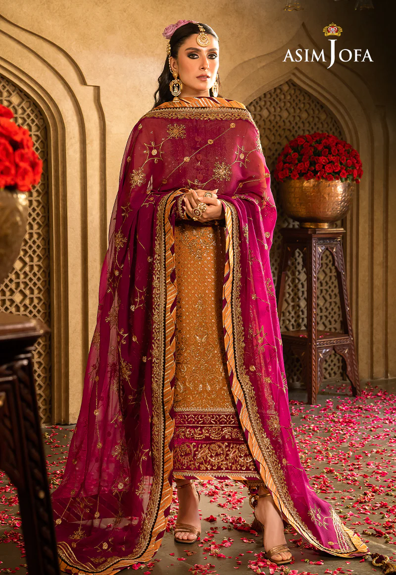AJVF-07 EMBROIDERED CHIFFON 3 PCS - Image 3