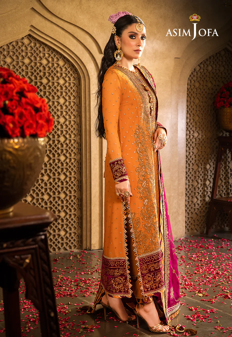 AJVF-07 EMBROIDERED CHIFFON 3 PCS - Image 4