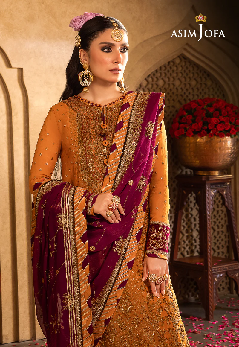 AJVF-07 EMBROIDERED CHIFFON 3 PCS - Image 7