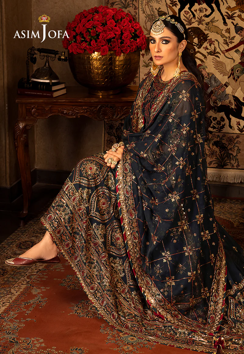 AJVF-11 EMBROIDERED CHIFFON 3 PCS - Image 12